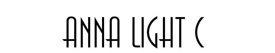Anna Light C Font Download Free